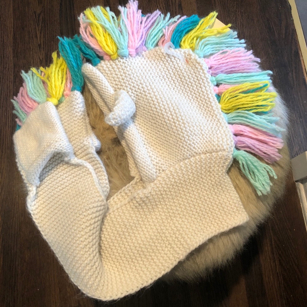 Cat & Jack Unicorn scarf hood